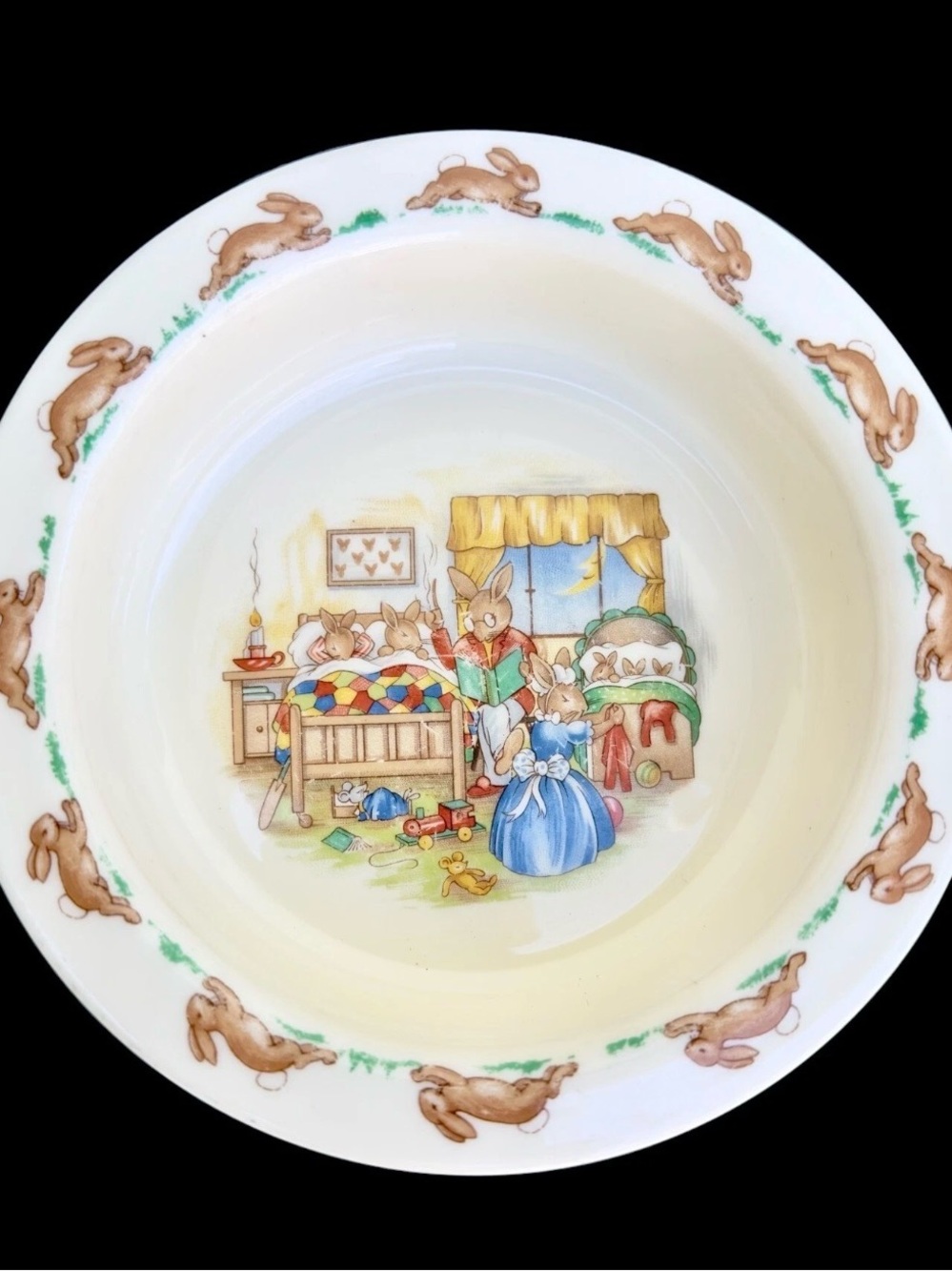 Royal Doulton Bunnykins Golden Jubilee Celebration Child Bowl England 6.25”D